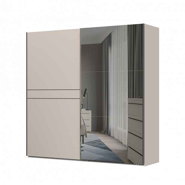 Skříň se zrcadlem OPERA - PK231-OG/OP - Cashmere lak mat