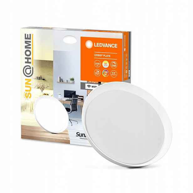 Stropní Svítidlo Led 26W 2100lm Cct Stmívatelné Kulaté Bílé Smart+ WiFi Sun@Home