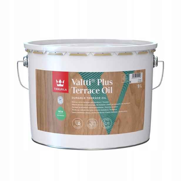 Tikkurila Valtti Plus Terrace Oil – vodní olej na venkovní dřevo 9 l