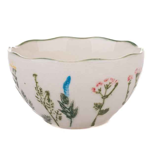 Bílá porcelánová miska Flower Garden – Dakls