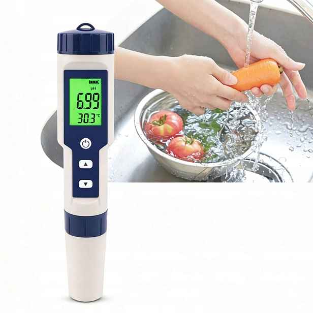 Měřič pH vody, Tester kvality vody 5 v 1, Digitální tester vody