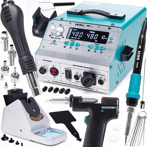 Pájecí stanice Yihua 948 II 4v1 750W hrotová hot air odpájecí hubice