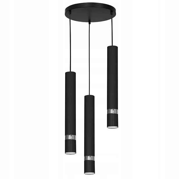Trojitá závěsná trubková lampa na kruhu Reno 5153 Luminex