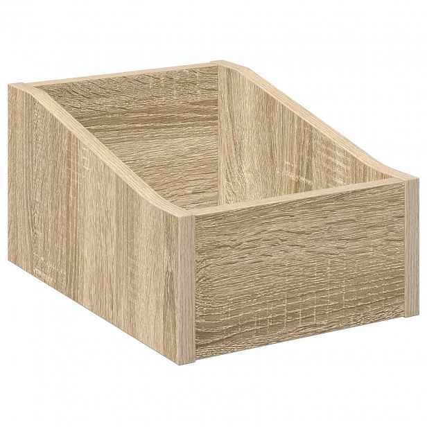vidaXL Krabice na LP desky Dub sonoma 23 x 33 x 16 cm Kompozitní dřevo