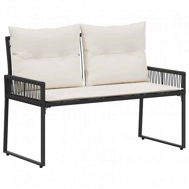 vidaXL Venkovní lavice 2 -Seater 4 ks 110 x 59 x 82 cm polyratan