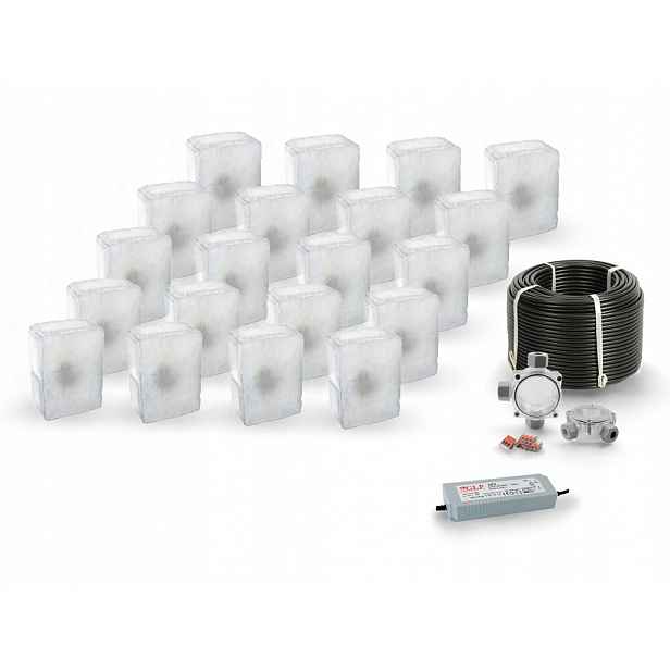 20 x Led nájezdové svítidlo 12V IP68 Bc 14x10 cm
