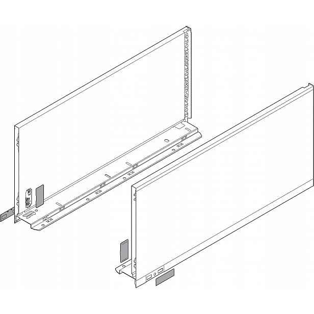 Blum 770F4502S Legrabox Pure boční strana F 450 mm bílá