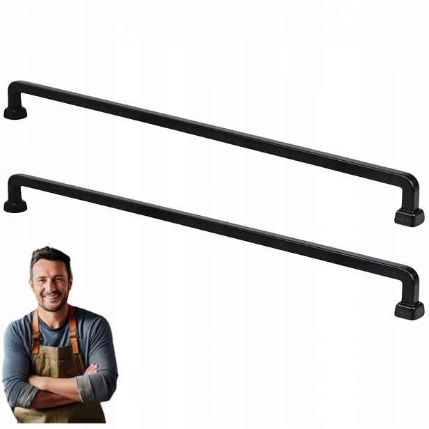 Nábytková Úchytka do zásuvky Tulia 320 mm Černý Mat 2ks