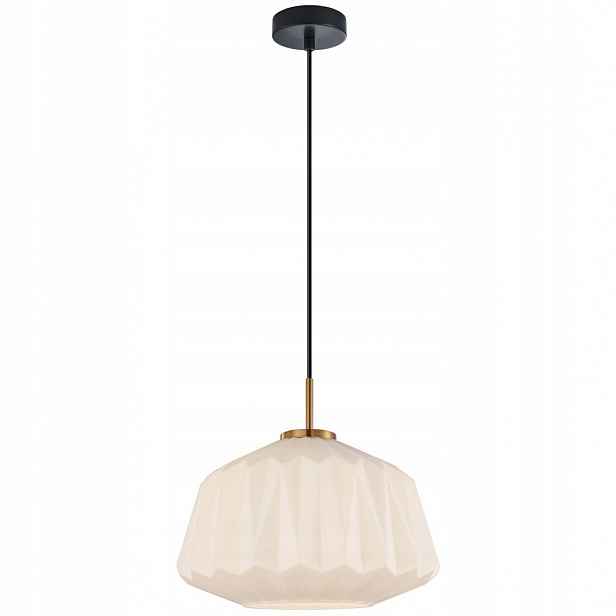 Závěsná stropní lampa bílá skleněná do kuchyně jídelny nad stůl Antita