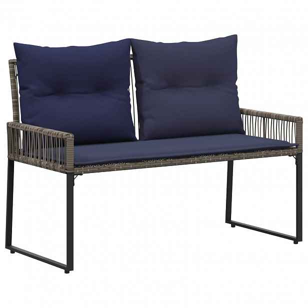 vidaXL Venkovní lavice 2 -Seater 4 ks 110 x 59 x 82 cm polyratan