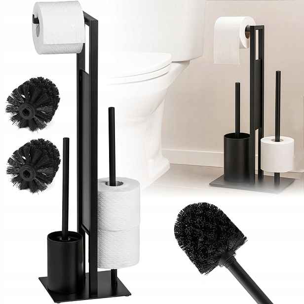 Stojan Na Toaletní Papír, Držák, Náhradní Role, Kovový Loft Pro Wc Kartáč