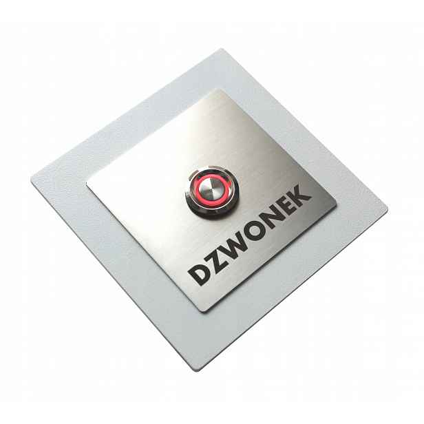 Tlačítko zvonku domofonu Kovové Led 9/12/24/230V 10x10 Inox nerezové