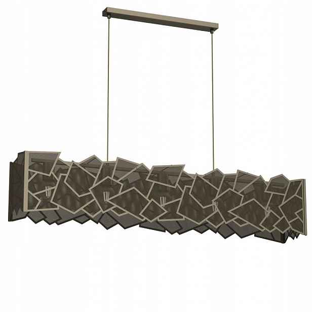 Dlouhá závěsná lampa z kovové síťoviny Camo 583 Luminex