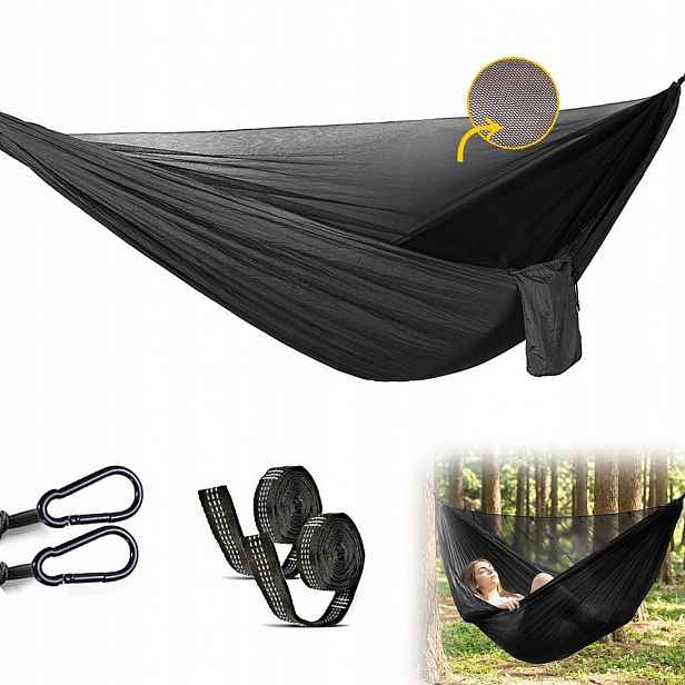 Turistická dvoumístná cestovní zahradní houpací síť Ultralight Moskytiéra