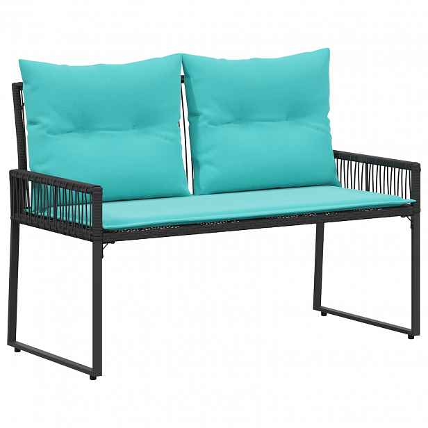 vidaXL Venkovní lavice 2 -Seater 4 ks 110 x 59 x 82 cm polyratan
