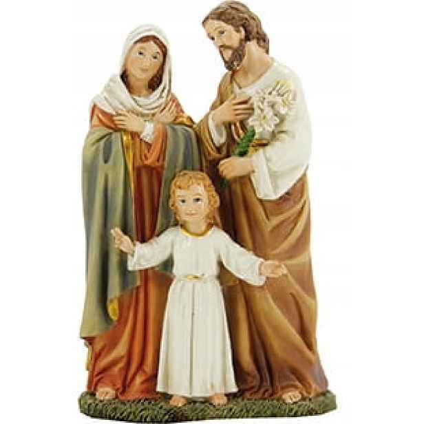 Figurka Svatá rodina Josef Marie Ježíš 15,6 cm výška