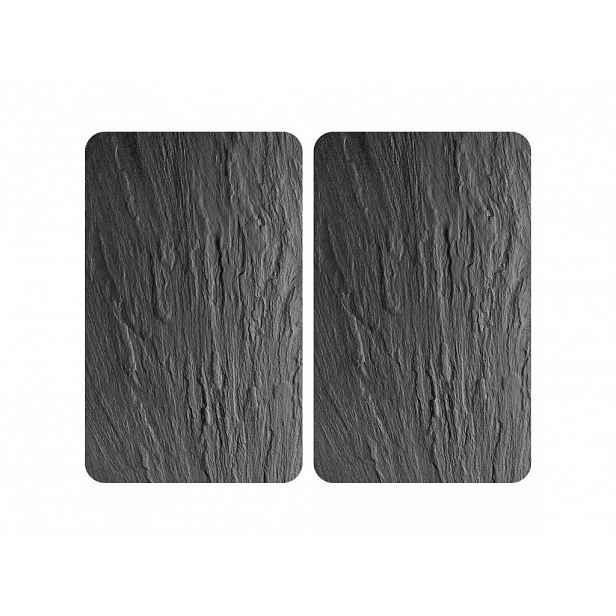 Ochranné skleněné panely Slate XL na sporák – 2 ks, Wenko