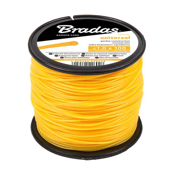 Stavební provázek BRADAS 1mm x 100m, žlutý 1298