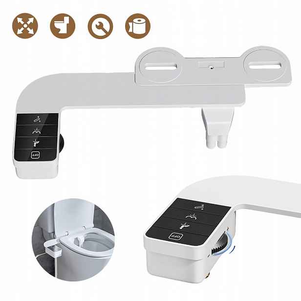 Ultratenký nástavec na bidet na sedací desku, mycí nástavec na bidet