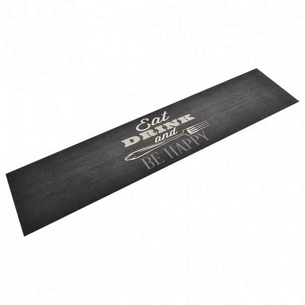 vidaXL Kuchyňský koberec omyvatelný Kuchyně černý 60 x 300 cm samet