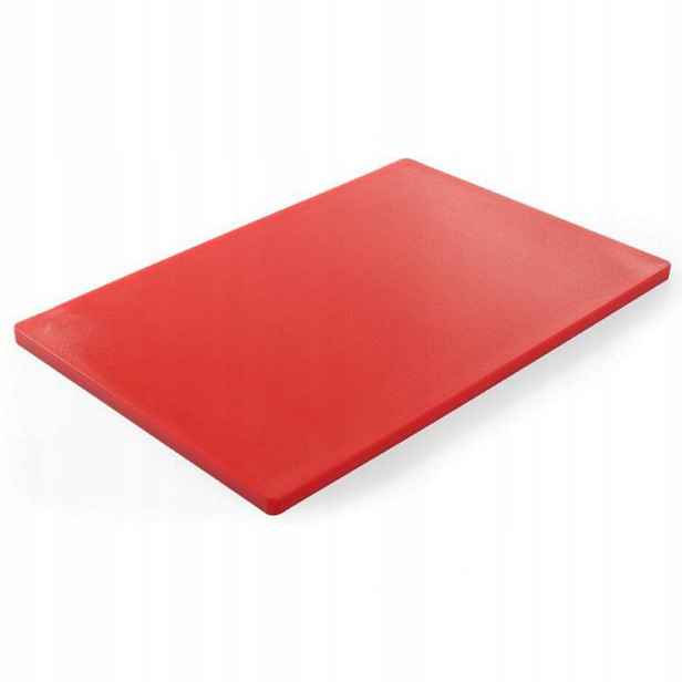 Krájecí prkénko Haccp na maso 600 x 400 mm červené Hendi 825617