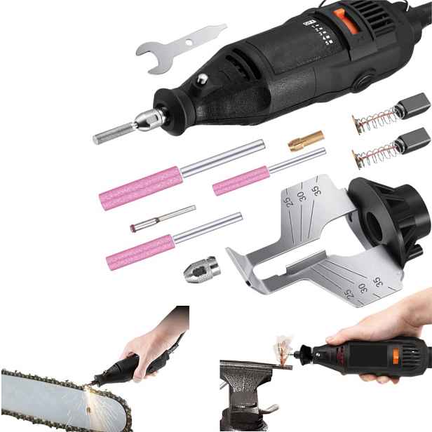 Černá, Drátová, Evropská Bruska Na Řetězy, Elektrická