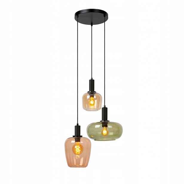 Černá závěsná lampa Ilona retro, nastavitelná výška nad stůl 13/99/Lucide