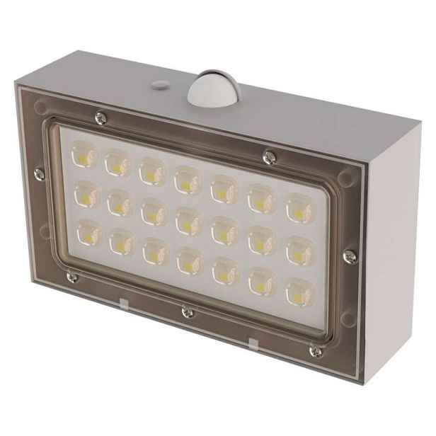 EMOS Solární LED svítidlo BRIXO I s pohybovým čidlem bílé/neutrální bílá
