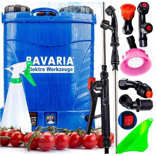 Zahradní Akumulátorový Postřikovač 16L 12V 8Ah Postřikovač Sada XL