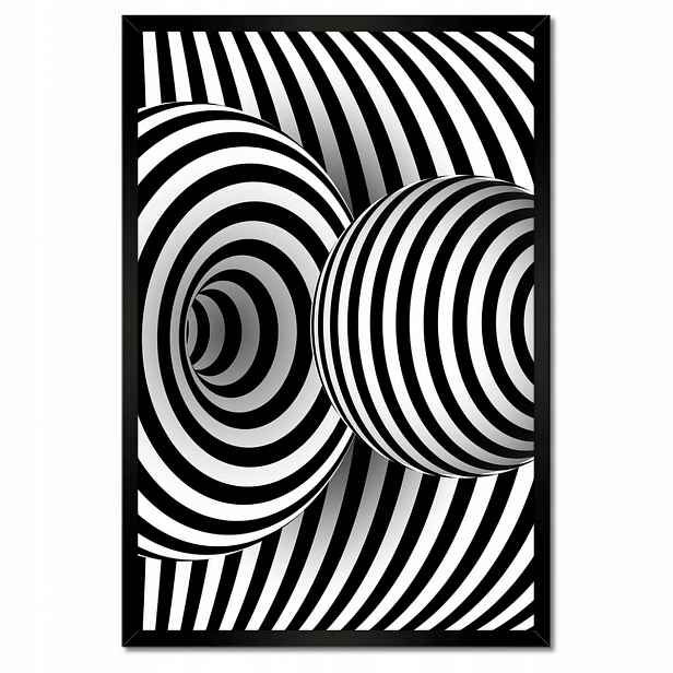 Plakáty v rámu 40x60 Abstrackja černobílá
