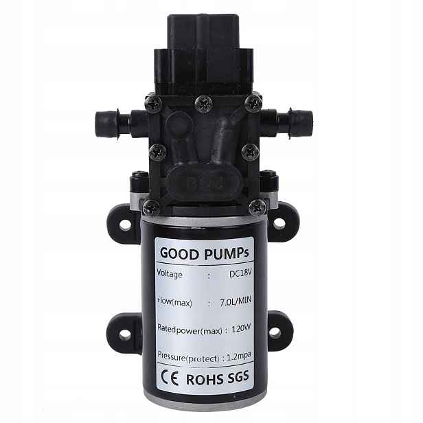 Membránová Vodní Pumpa Automatická Regulace Tlaku Pumpa DC18V 120W