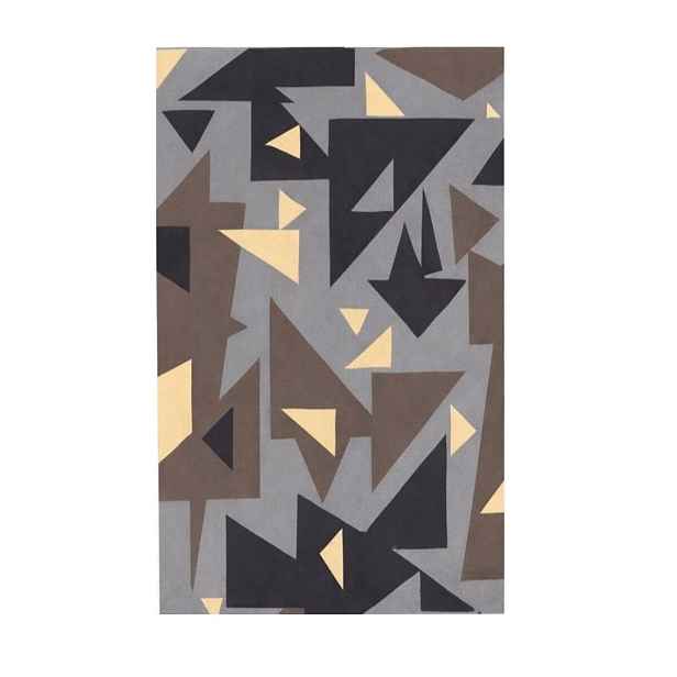 POSLEDNÍ ŠANCE: Designový kusový koberec Triangles, 130x170, hnědá, chodba / předsíň, GDmats
