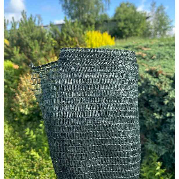 GTEX Stínící tkanina, rašlový úplet 35%, 37g/m2, 100m x 1,56m, vyšší UV - tmavě zelená !!!