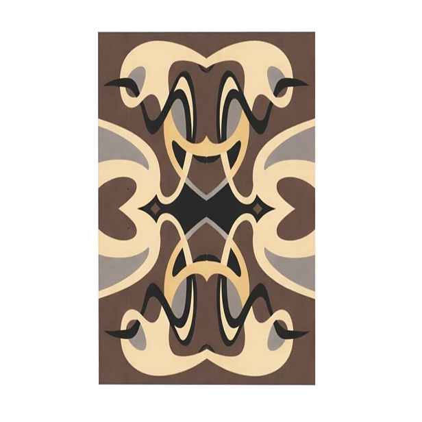 POSLEDNÍ ŠANCE: Designový kusový koberec Art nouveau, 130x170, hnědá, obývací pokoj, GDmats