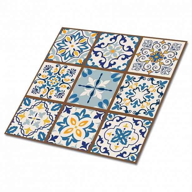 TULUP SAMOLEPICÍ OBKLADY NA STĚNU 9 ks 30x30 cm Arabský patchwork