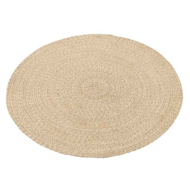 Venkovní přírodně-krémový kulatý koberec Miami Outdoor L - Ø 197 cm J-Line by Jolipa