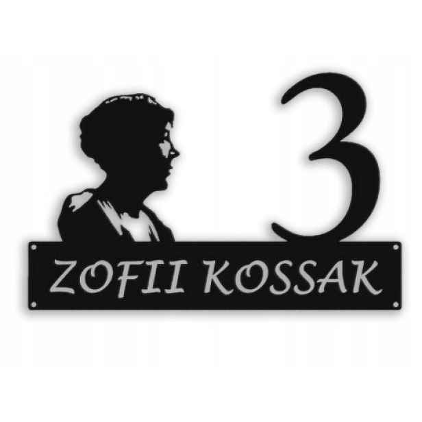 Číslo Na Dům 80 cm Tabule Adresa Ocel 2 mm Grafika 21