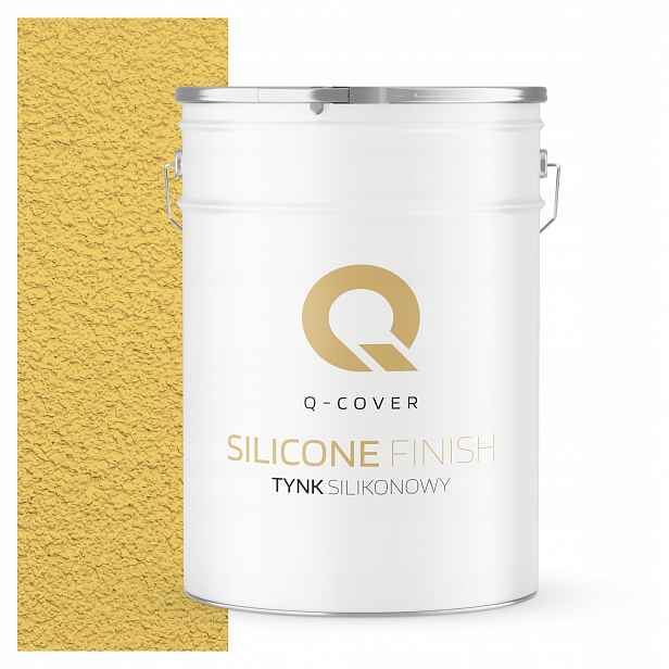 Silikonová Fasádní Omítka Žlutá Citronová 25 Kg Granulace 1.5 mm F624
