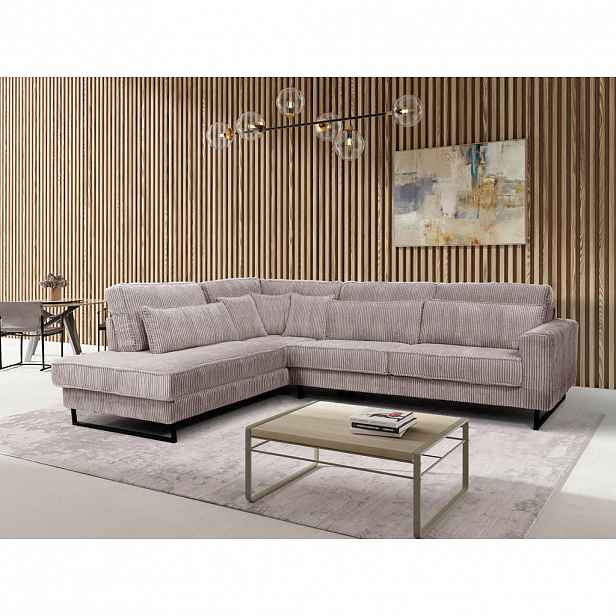 Livetastic ROHOVÁ SEDAČKA, textil, kompozitní dřevo, cappuccino