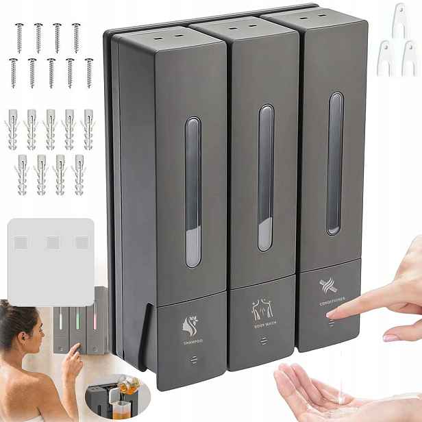 3 Komory Dávkovač Pěnového Mýdla Automatický Dávkovač Pěny 1200 ML Trvanlivý