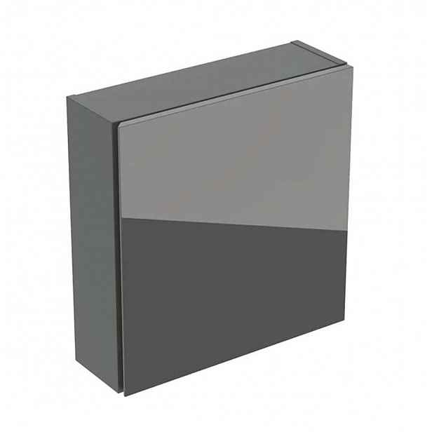 Geberit - Skříňka 45x47x15 cm, 1 dvířka, panty L/P, lávová/sklo lávové 502.319.JK.2