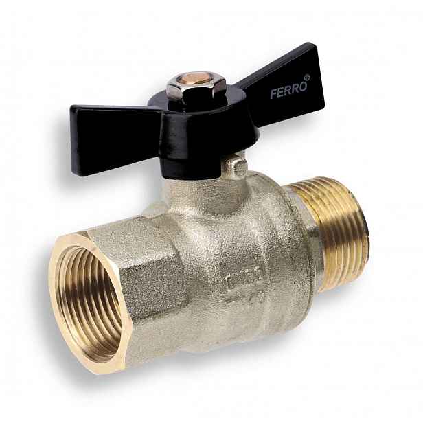 Novaservis - Kulový kohout s motýlkem ŠM 1/2" KMH11
