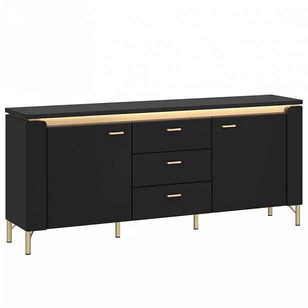 Tv stolek Norica LAZF01 U114 2D3S černá