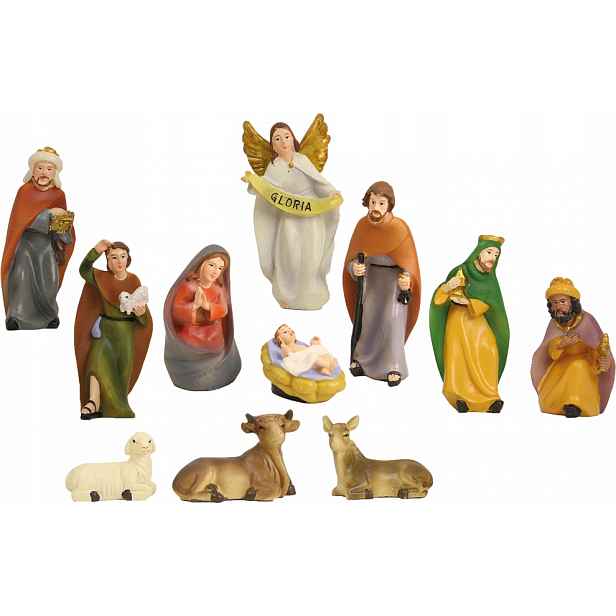 Figurky do betlému, moderní styl 11 dílů, 10 cm