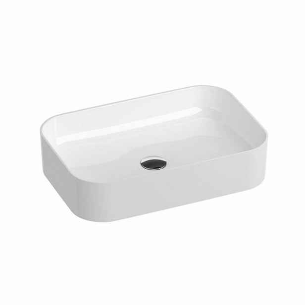 Umyvadlo Ravak Ceramic Slim 55x37 cm bez otvoru pro baterii, bez přepadu XJX01155002