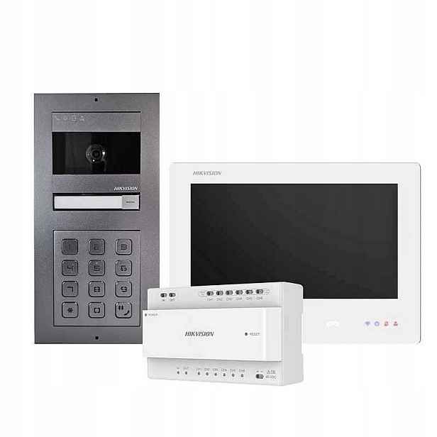 Hikvision DS-KIS704EY-ACW2/Aluminum 2-vodičová sada Hd videotelefonu (a)