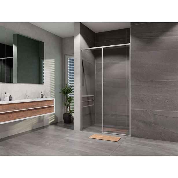 Lansanit LUX Slim Alvaro - Sprchové dveře posuvné 120 cm, chrom/čiré sklo LAN03058
