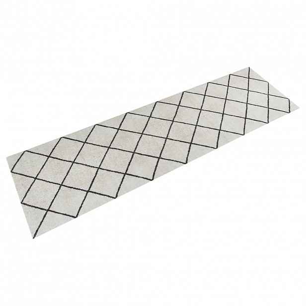 vidaXL Kuchyňský koberec omyvatelný Čtverec 45 x 150 cm samet