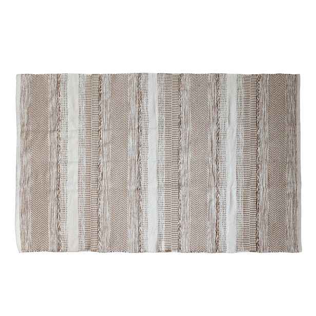 Bavlněný koberec s hnědo-béžovým vzorem – 180*120 cm Chic Antique