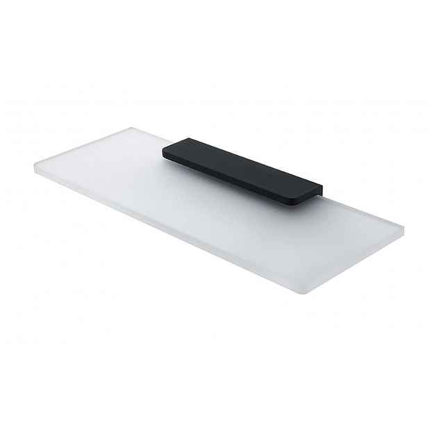 Nimco Maya - Polička, 30 cm, matné sklo/černý mat MAC 29091B-30-90